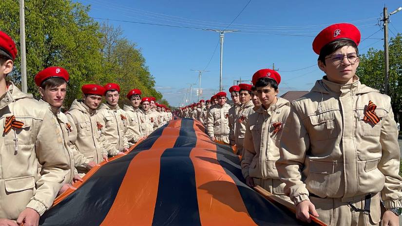 Сегодня в Зольском районе прошла патриотическая акция «Эстафета памяти»