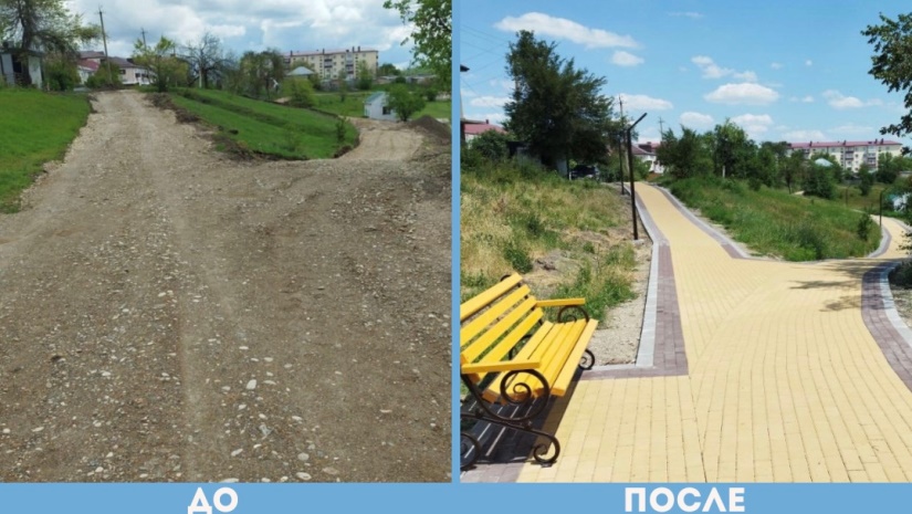  Завершен первый этап ремонта «Аллеи отдыха», которая расположена в центральной части городского поселения Залукокоаже